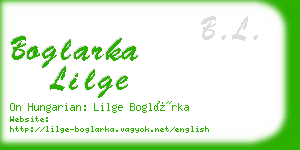 boglarka lilge business card